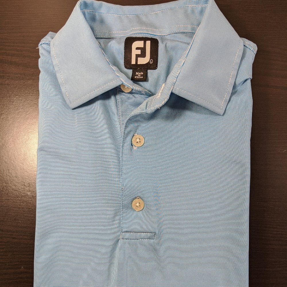 FJ Men's Foot Joy Golf Polo Navy Blue